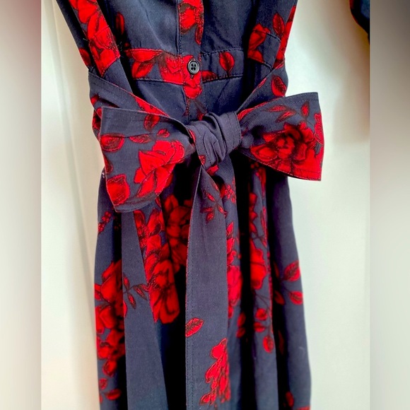 Marissa Webb Collective Navy Floral Shirtdress, size 2 - Picture 10 of 13
